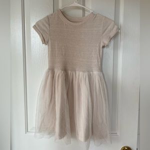 Girls Cream Color Tulle Dress Size Small